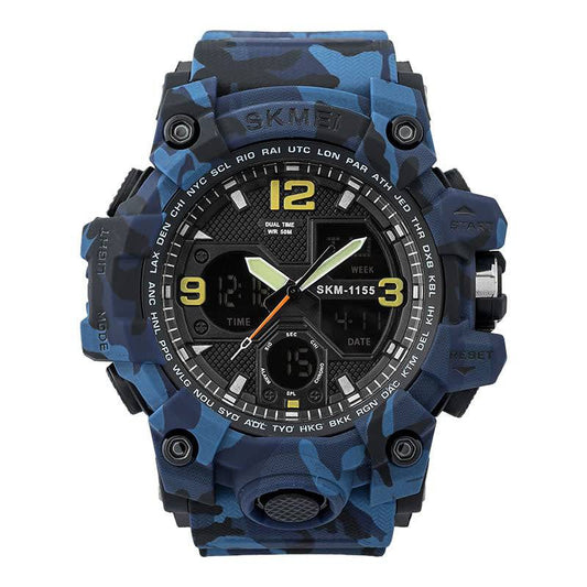 Reloj Skmei 1155 Dual Camuflado azul