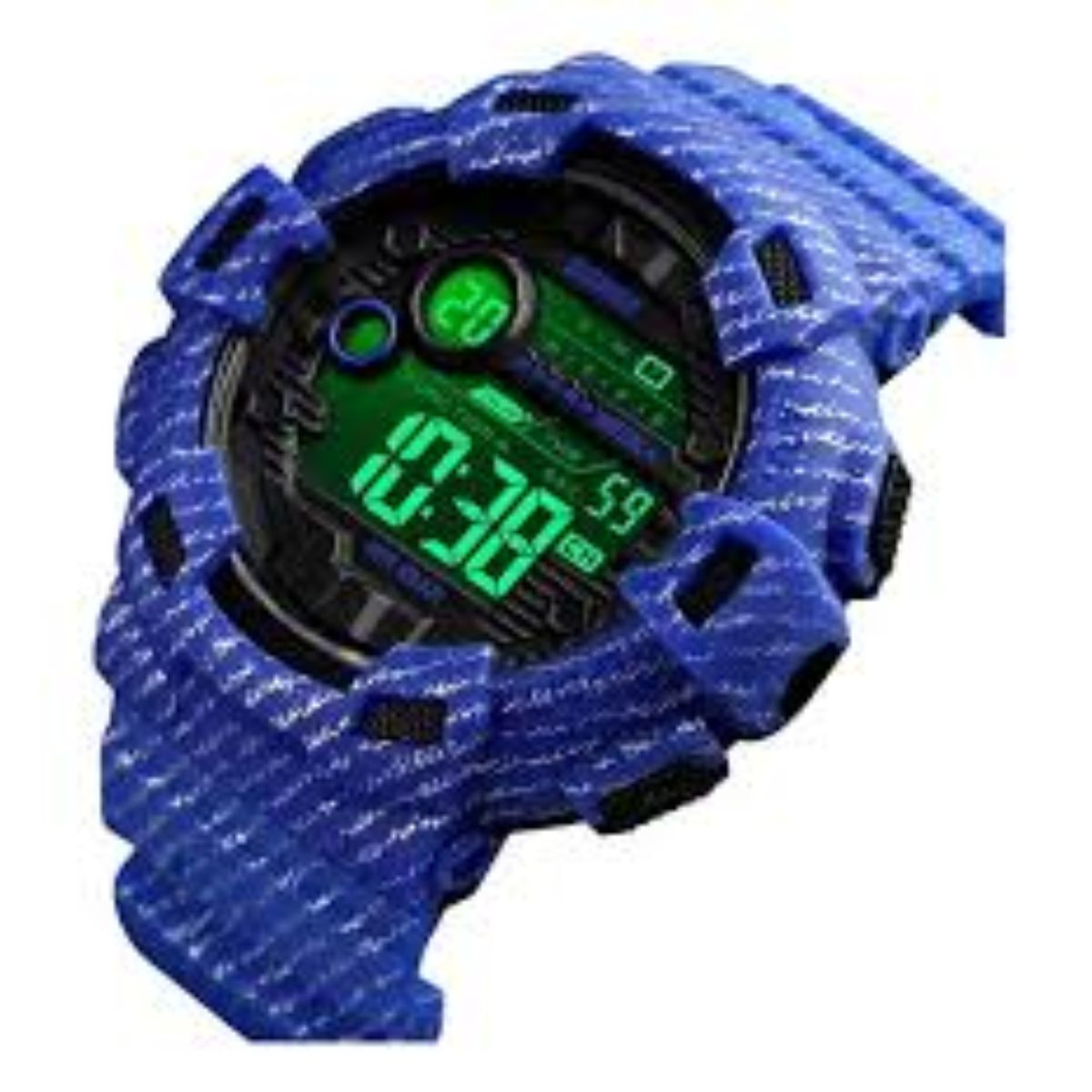 Reloj 1472 Digital Luz Led Azulino