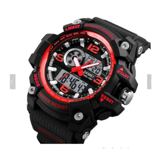 Reloj Skmei Dual Time 1283 Hombre Rojo