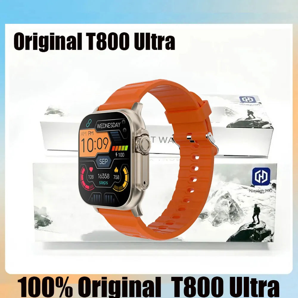 Smartwatch T 800 Ultra 1.99 Gris Orange