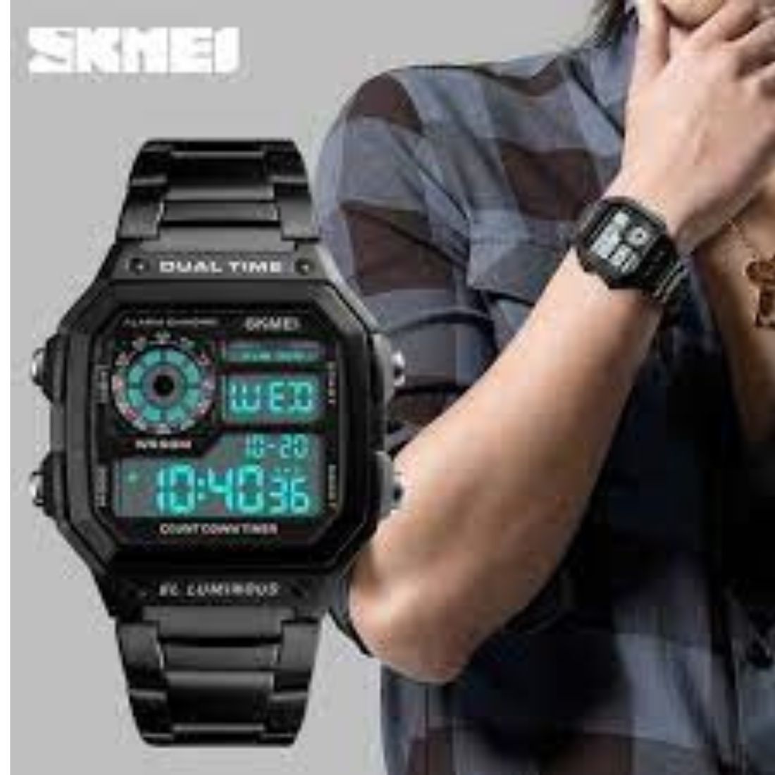 Reloj Skmei 1335 stainless steel Negro